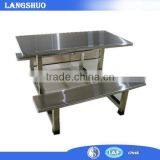 Good Quality Dinning Room Furniture Stainless Steel Dinning Table thumbnail-1