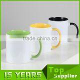 Colorful Heat Transferable Mugs Personalized Gift 11OZ Ceramic Mug Supplier thumbnail-1