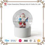 Stable Christmas Santa Plastic Snow Globe thumbnail-1