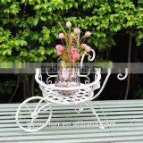 Antique Grey Metal Courtyard Flower Pots thumbnail-4