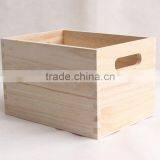 New Arrival Solid Pine Big Wooden Crates Vegetable Storage Crate Wholesale thumbnail-4