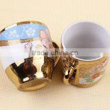 250ml Golden Printing Ceramic Mug With Handle thumbnail-5