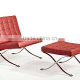 Cheap Barcelona Chair With Ottoman Living Room Lounge Chair thumbnail-2