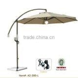 2014 Hot sale Dulxe steel poolside outdoor LED garden umbrella