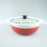 Color Glazed Ceramic Soup Tureen /cooking Tureen With Glass Lid in Stock thumbnail-2