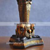 Resin Egyptian Statues Home Goods Antique 3 Tier Candle Holder thumbnail-5