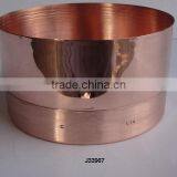 Double Tone Solid Copper Candle Holder With Mat and Mirror Polish thumbnail-1