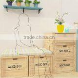 Free Lockers Simple Changed Wooden Storage Box Storage Cabinet thumbnail-1