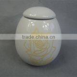 Best-selling High Quality Flowers Ceramic Cremation Urn for Ashes thumbnail-1