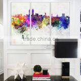 Amazon Hot Handmade Colorful Abstract Mode Paintings on Canvas Bright Lihgt Red Green Blue Wall Decor Framed Ready to Hang thumbnail-3