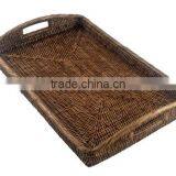 Natural Rattan Storage Serving Tray thumbnail-2