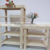 Foldable Modern Step Style Wood Decorative Flower Display Shelf thumbnail-1