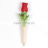 Fancy Rose-shaped Wooden Ballpoint Pen thumbnail-1