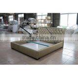 IN STOCK NOW King Size Bronze Leather Bed Room Furniture With Storage thumbnail-4
