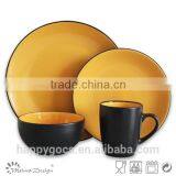 16pcs Dinnerware Set Manufacturer Two Tone Black Blue thumbnail-6