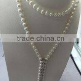 Latest Design 9-10mm Long Freshwater Pearl Necklace thumbnail-3