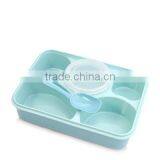 Best Selling High Quality Lovely Pupil Separated Plastic Microwave Oven Kids Lunch Box thumbnail-5