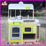 2017 New Design Kids Pretend Play Toy Wooden Kitchen Preschool Children Toy Wooden Kitchen Best Toy Wooden Kitchen W10C249 thumbnail-5