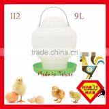 Durable Plastic High Quality Largr Chicken Drinker Crown 112 Plastic Feeder 9L Ball Type Drinker thumbnail-1