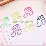 Factory Assorted Colors Music Shapes Metal Paper Clips