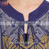 Long Kurti Neck Designs of Kurtis Blue Embroidery Kurti With Jacket Designs Image thumbnail-5