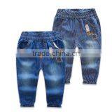 2016 New Design Soft Hand Feeling Applique of Animal Long Jeans for Baby Girl thumbnail-1