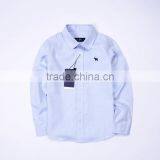 Wholesale Children Boy t Shirts Plain Lapel Long Sleeve Shirts for Biger Boy thumbnail-3