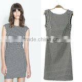 HD-D102 2014 Hot Design Elegant Women Checked Dress/casualdress thumbnail-1