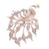 Wholesale Fashion Apparel Accessories Peacock Shape Lady Brooch thumbnail-3