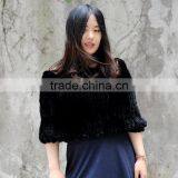 CX-B-76F Wholesale Scarf Supplier In-stock Cheapest Rex Rabbit Fur Shawl thumbnail-2