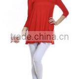 2016 Blouse and Shirt for Ladies Fashion Elbow Sleeve Tunic Blouse With Soft Flowy Drape thumbnail-5