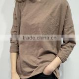 2016 New Fashion Long Sleeve Casual Women T-shirt With Pocket Wholesale thumbnail-6