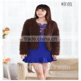 Women Winter Boy Friend Style Faux Fur Coats Fashion Plush Over Coat for Wholesale thumbnail-4