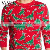 Custom Fashion Men's Dinosaur Chaos Ugly Christmas Sweater thumbnail-3