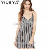 New Arrival Elegant Sexy Tank Top With Strip Simple Sleeveless Summer Dress for Ladies thumbnail-1