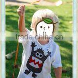 Baby Boy Clothes Cool Kids Clothes Monster Appliqued T-shirt Boy Summer Clothes thumbnail-1