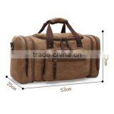 Unisex Big Capacity Canvas Travel Bag Custom Luggage Duffle Bag thumbnail-2