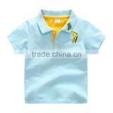 Wholesale Kid School Shirts Boys Turn Down Collar Fashion Cotton Top thumbnail-5