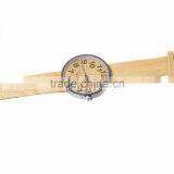 Fashion Latest Arrival Minimalist Leather Band Men Wood Watch thumbnail-3