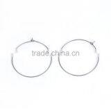 Custom Bar Accessories Round Silver Tone Stainless Steel Wine Glass Charms thumbnail-1