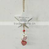 Factory Price Christmas Decorations Wood Star Hanging Craft thumbnail-1