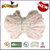 Charmkey Hot Selling Blanket Knitting Yarn 100% Polyester Chunky Chenille Yarn thumbnail-3