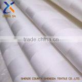 Stripe Cotton Fabric/Satin Woven Fabric /Bleached White Hotel Fabric thumbnail-1