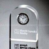 Small Waterford Crystal Clock Crystal Clock thumbnail-1