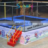 Rectangular Trampoline with Safety Net /high qulity rectangular trampoline jumper