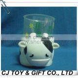 3.15" Plastic Cow Pencil Vase thumbnail-1