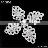 Chinese Leaves Shape Fabric Button With Knot for Tang Suit thumbnail-1