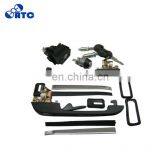 Car Lock Kit Tailgate Door Handle Ingiton With 3 Keys For V-W G-olf Mk2 177385 1187500210 191898081