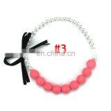 Girl Rainbow Necklace Children Pearl Candy Bubble Beads Jewelry thumbnail-5