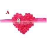 Free Shipping Handmade Valentines Day Newborn Baby Rose Flower Headband thumbnail-2